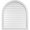 Ekena Millwork Round Top Surface Mount PVC Gable Vent: Functional, w/ 2"W x 2"P Brickmould Sill Frame, 32"W x 36"H GVPRT32X3603SF - alternate 1